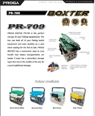 PR-709 PROGA BOXTER MULTIFUCTION TACKLE FISHING BOX