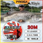 NINJX INVINSIBLE FluoroCarbon 100% Fishing Leader Line 30M (3)