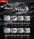 NINJX BLACK NINJA NJB622C Solid Carbon Fishing Rod